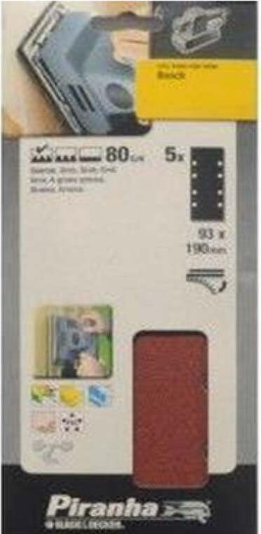 BOSCH---PIRANHA---FOGLI-ABRASIVI-CON-VELCRO-FORATI---GRANA-80