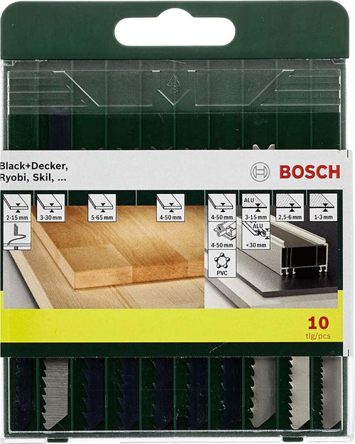 BOSCH---SET-10-LAME-A-SEGHETTO-PER-LEGNO/PLASTICA/METALLO-CON-ATTACCO-A-U