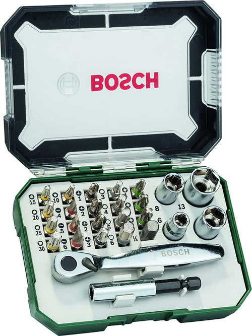 BOSCH---SET-BIT-DI-AVVIAMENTO-RAINBOW-EVO-CON-CRICCHETTO-26-PZ