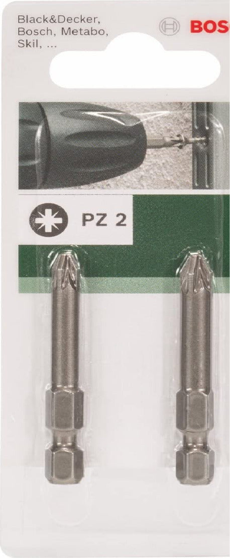 BOSCH--2-BIT-AVVIAMENTO-PRESE-ATTACCO-ESAGONALE-49MM-1/4