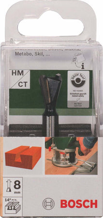 Bosch-2609256621---Punta-per-router,-14-mm,-doppia-scanalatura,-in-carburo-di-tungsteno,-15-gradi,-gambo-8-mm