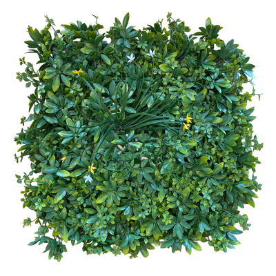 Pannelli Verde Verticale 50×50 cm Ultra-realistici e folti, per interno/esterno GIARDINO MISTO - Eternal Parquet