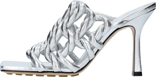 Bottega-Veneta-Sandali-Argento-da-donna