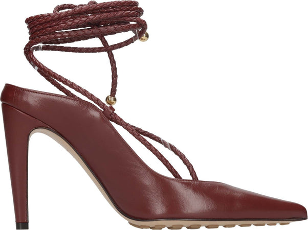 Bottega-Veneta-Scarpe-con-Tacco-Bordeaux-da-donna