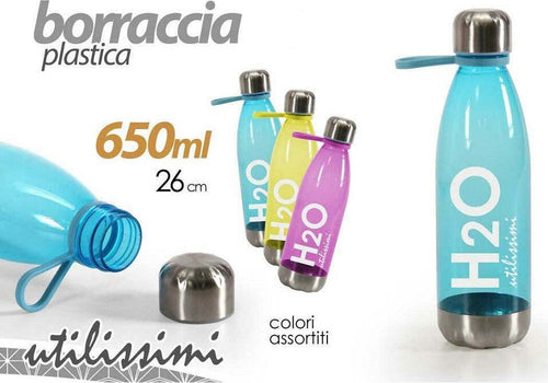 Bottiglia Borraccia Bimbi In Plastica 26 Cm 650 Ml Vari Colori Assortiti 808104 Sport e tempo libero/Attività ricreative all'aperto/Ciclismo/Accessori/Borracce Trade Shop italia - Napoli, Commerciovirtuoso.it