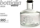 Bottiglia Bottiglietta Bassa Vetro Tappo Sughero Bomboniera 995cc Decorata 728280 Casa e cucina/Stoviglie/Bicchieri e cristalli/Brocche carraffe e decanter/Brocche e caraffe Trade Shop italia - Napoli, Commerciovirtuoso.it