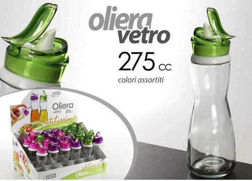 Bottiglia Bottiglietta Oliera 275 Cc Vetro Deluxe Tappo Colori Assortiti 664571 Casa e cucina/Stoviglie/Bicchieri e cristalli/Brocche carraffe e decanter/Brocche e caraffe Trade Shop italia - Napoli, Commerciovirtuoso.it