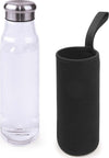 BOTTIGLIA IN VETRO CON CUSTODIA NERA 550 ML 6,5X6,5X24,5 CM Sport e tempo libero/Attività ricreative all'aperto/Camping e outdoor/Borracce e sistemi di idratazione/Borracce Scontolo.net - Potenza, Commerciovirtuoso.it
