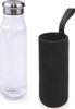BOTTIGLIA IN VETRO CON CUSTODIA NERA 550 ML 6,5X6,5X24,5 CM Sport e tempo libero/Attività ricreative all'aperto/Camping e outdoor/Borracce e sistemi di idratazione/Borracce Scontolo.net - Potenza, Commerciovirtuoso.it