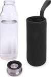 BOTTIGLIA IN VETRO CON CUSTODIA NERA 550 ML 6,5X6,5X24,5 CM Sport e tempo libero/Attività ricreative all'aperto/Camping e outdoor/Borracce e sistemi di idratazione/Borracce Scontolo.net - Potenza, Commerciovirtuoso.it