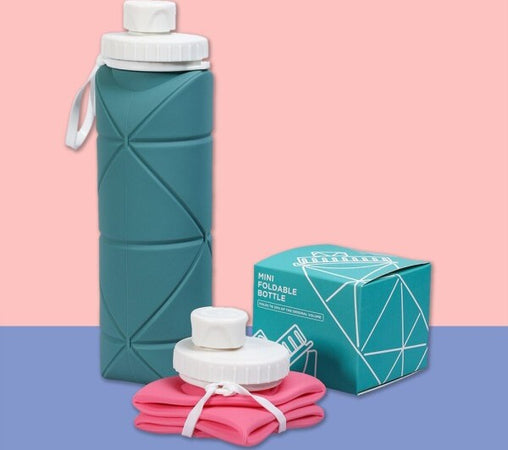 Bottiglia-Pieghevole-Salvaspazio-600-Ml-Borraccia-Termica-Portatile-Da-Borsetta