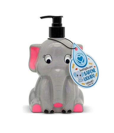Bottiglia Portasapone Elefante Per Sapone Liquido 500ml Accessori Set Da Bagno