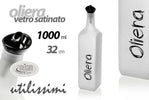 Bottiglia Scritta Oliera Vetro Satinato Bianco Tappo Dosatore 1000ml 32cm 833328 Casa e cucina/Stoviglie/Piatti ciotole e vassoi/Set olio e aceto Trade Shop italia - Napoli, Commerciovirtuoso.it
