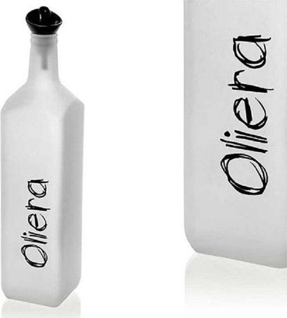 Bottiglia Scritta Oliera Vetro Satinato Bianco Tappo Dosatore 1000ml 32cm 833328 Casa e cucina/Stoviglie/Piatti ciotole e vassoi/Set olio e aceto Trade Shop italia - Napoli, Commerciovirtuoso.it