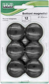 Bottoni magnetici - nero - diametro 30 mm - Lebez - conf. 12 pezzi Cancelleria e prodotti per ufficio/Archivio ufficio e accessori per scrivania/Nastri colle elastici e graffette/Puntine e ganci Eurocartuccia - Pavullo, Commerciovirtuoso.it
