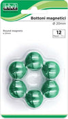Bottoni magnetici - verde - diametro 20 mm - Lebez - blister 12 pezzi Cancelleria e prodotti per ufficio/Archivio ufficio e accessori per scrivania/Nastri colle elastici e graffette/Puntine e ganci Eurocartuccia - Pavullo, Commerciovirtuoso.it