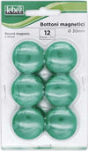 Bottoni magnetici - verde - diametro 30 mm - Lebez - blister 12 pezzi Cancelleria e prodotti per ufficio/Archivio ufficio e accessori per scrivania/Nastri colle elastici e graffette/Puntine e ganci Eurocartuccia - Pavullo, Commerciovirtuoso.it