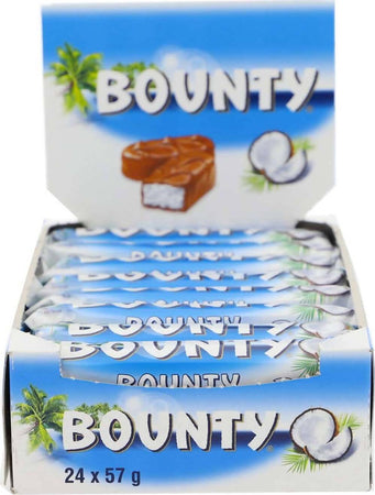 Bounty 24x Barretta Al Cocco E Cioccolato Snack Bounty 57 Gr Confezione Da 24 Pz Alimentari e cura della casa/Snack dolci e salati/Cioccolata/Barrette/Formato snack Franco Pausa Caffè - Albano Laziale, Commerciovirtuoso.it