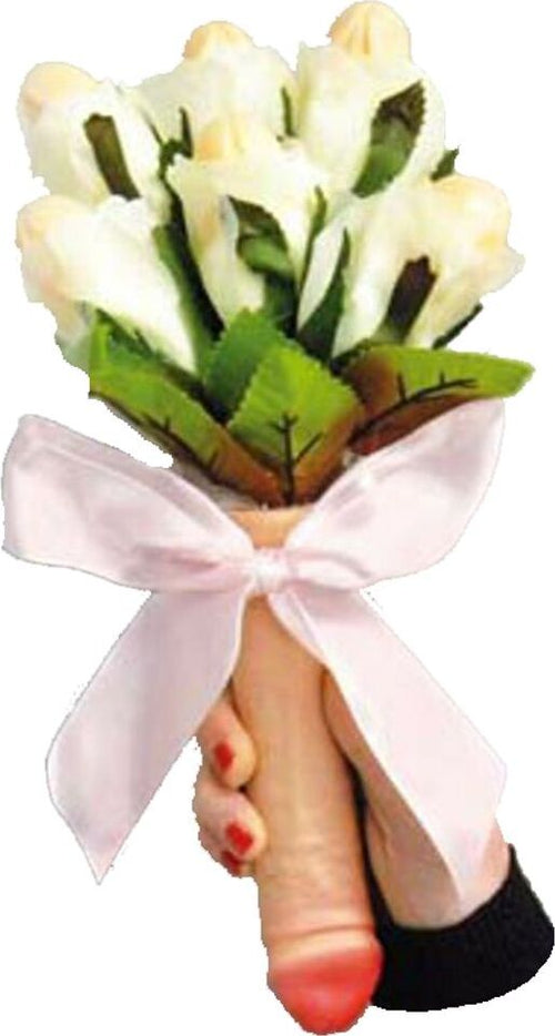 Bouquet Musicale Manico Fallico e 6 Fiori Colori Assortiti Con Piselli Nubilato festa di addio Salute e cura della persona/Erotismo e contraccezione/Sex toys/Gadget per addio al nubilato e al celibato Kondorama - Martinsicuro, Commerciovirtuoso.it