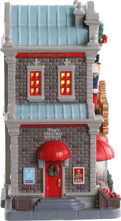 Boutique natalizia di Noras in porcellana con luci per villaggio di Natale Casa e cucina/Decorazioni per interni/Addobbi e decorazioni per ricorrenze/Decorazioni natalizie/Oggettistica MagiediNatale.it - Altamura, Commerciovirtuoso.it