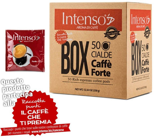 Box 50 Cialde Intenso Aroma Di Caffe' Miscela Forte - 1 Pacco da 50 Cialde
