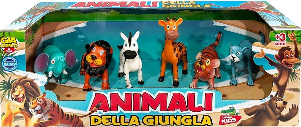 Box Animali Della Giungla 6 Pezzi Giocattoli Per Bambini Colori Brillanti 3+ Giochi e giocattoli/Personaggi giocattolo/Animali Trade Shop italia - Napoli, Commerciovirtuoso.it