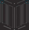 Box Cabina Doccia Angolare Corner Due Ante Scorrevoli Cristallo Temprato Alta Qualità Fai da te/Attrezzature per cucine e bagni/Attrezzature per bagni/Docce e componenti doccia/Box doccia Ogomondo - Martina Franca, Commerciovirtuoso.it