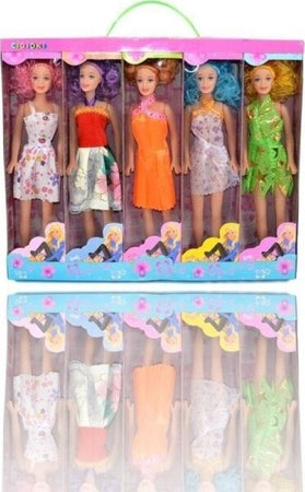 Box Confezione 5 Bambole Con Vestiti Gioco Giocattolo Bambina Bimba Giochi e giocattoli/Bambole e accessori/Bambole Fashion e accessori/Bambole Fashion Trade Shop italia - Napoli, Commerciovirtuoso.it