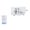 Box Contenitore Per Scarpe Calzature Scatola Inpilabile 34x25x18.4cm Trasparente 87648