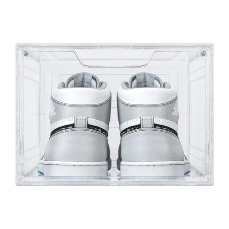 Box Contenitore Per Scarpe Calzature Scatola Inpilabile 34x25x18.4cm Trasparente 87648