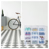 Box Contenitore Per Scarpe Calzature Scatola Portascarpe 33.4x23x14.5cm Trasparente 87646