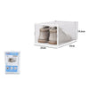 Box Contenitore Per Scarpe Calzature Scatola Portascarpe 35x25x19.2cm Trasparente 87647