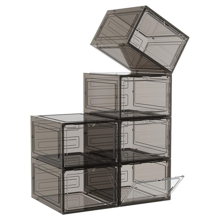 Box Contenitore Per Scarpe Calzature Scatola Portascarpe Inpilabile 34x25x18.4cm 87649