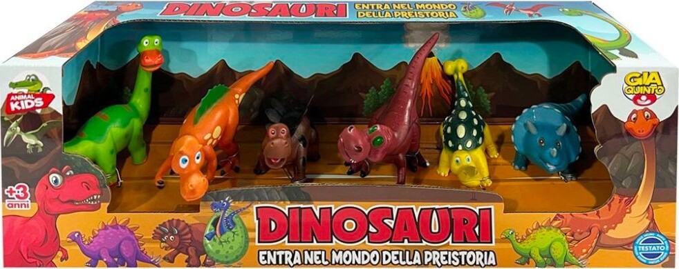 Box Dinosauri 6 Pezzi Giocattoli Per Bambini Colori Brillanti Playset Animali Giochi e giocattoli/Personaggi giocattolo/Animali Trade Shop italia - Napoli, Commerciovirtuoso.it