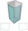 Box-doccia-2-lati-battente-cristallo-trasparente-6mm-profilo-nero-EUTHALIA