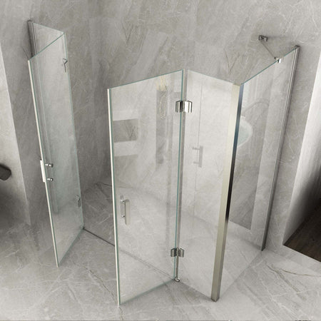 Box Doccia 2 lati Battente doppia porta Trasparente 8mm H195 AMANDA Maxi Fai da te/Attrezzature per cucine e bagni/Attrezzature per bagni/Docce e componenti doccia/Box doccia StileBagno - Roma, Commerciovirtuoso.it