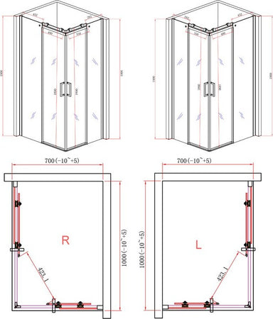 Box-Doccia-2-lati-scorrevole-100x70-Trasparente-8mm-PERLA