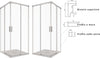 Box Doccia 2 lati Scorrevole a doppia anta Satinato Anticalcare 6mm H195 XENA Fai da te/Attrezzature per cucine e bagni/Attrezzature per bagni/Docce e componenti doccia/Box doccia StileBagno - Roma, Commerciovirtuoso.it