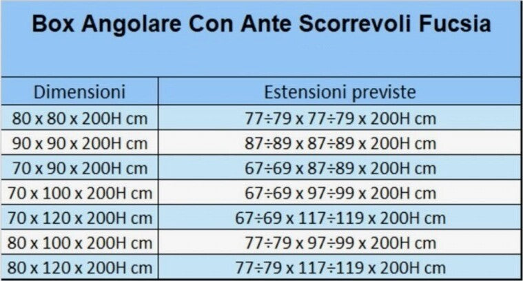 Box-doccia-2-lati-Scorrevole-a-doppia-porta-trasparente-8mm-FUCSIA