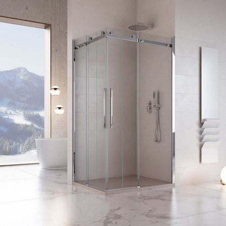 Box Doccia 2 lati Scorrevole ingresso angolare Trasparente Anticalcare 8mm H195 Chiara Fai da te/Attrezzature per cucine e bagni/Attrezzature per bagni/Docce e componenti doccia/Box doccia StileBagno - Roma, Commerciovirtuoso.it