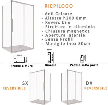 Box-Doccia-2-lati-Scorrevole-Trasparente-Anticalcare-8mm-H200-Osiride