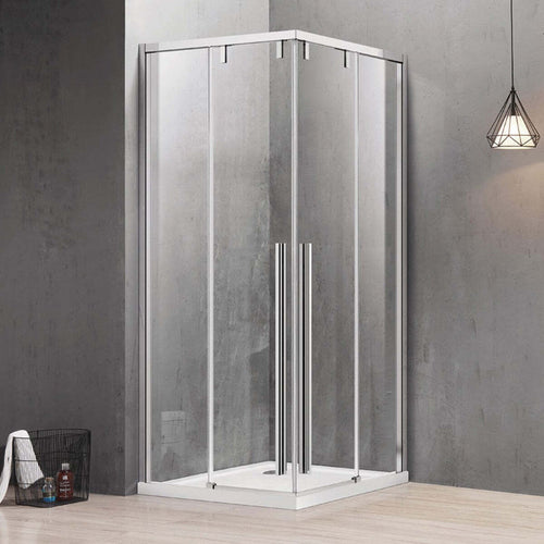 Box Doccia 2 lati Scorrevole Trasparente Anticalcare 8mm H200 SANTORINI 100 Cromo Fai da te/Attrezzature per cucine e bagni/Attrezzature per bagni/Docce e componenti doccia/Box doccia StileBagno - Roma, Commerciovirtuoso.it