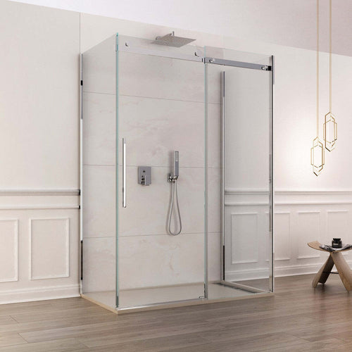 Box doccia 3 lati Scorrevole Trasparente Anticalcare 8mm H195 Dolomia Fai da te/Attrezzature per cucine e bagni/Attrezzature per bagni/Docce e componenti doccia/Box doccia StileBagno - Roma, Commerciovirtuoso.it
