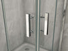 Box Doccia Angolare Design Moderno Cristallo Trasparente Box Doccia Due Lati Ad Anta a Libro Apertura Totale Cancer Fai da te/Attrezzature per cucine e bagni/Attrezzature per bagni/Docce e componenti doccia/Box doccia Shopbagno.it - Roma, Commerciovirtuoso.it