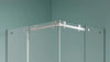 Box Doccia Opaco 8mm Doppia Anta Scorrevole H190 Acciaio Inox