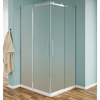 Box Doccia Opaco 8mm Doppia Anta Scorrevole H190 Acciaio Inox