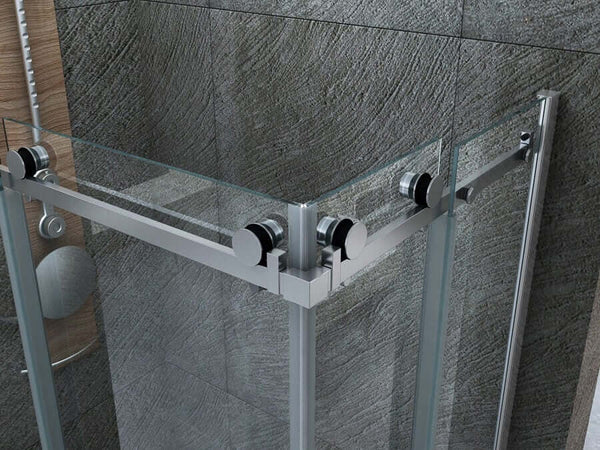 Box Doccia Cristallo 8mm Trasparente Doppio Scorrevole H195cm - Scorpius