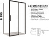 Box Doccia Cristallo Profili Neri 6mm Anticalcare Box Doccia Anta Scorrevole H195 Design Moderno Fai da te/Attrezzature per cucine e bagni/Attrezzature per bagni/Docce e componenti doccia/Box doccia Shopbagno.it - Roma, Commerciovirtuoso.it