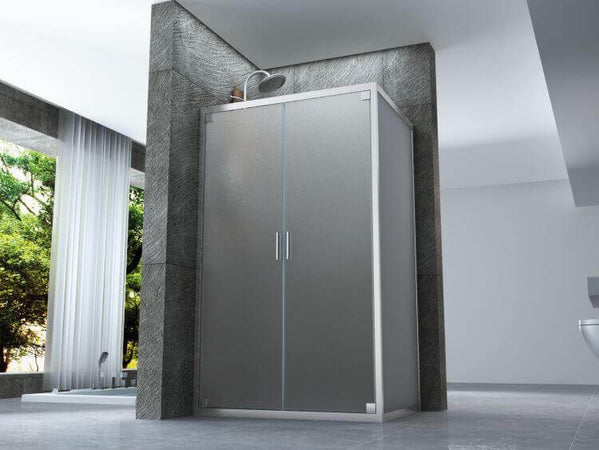 Box Doccia Cristallo Satinato 2 Porte Box Doccia 6mm Porta Saloon Apertura Interna Esterna Opaco H190 Design Moderno Semi Trasparente Fai da te/Attrezzature per cucine e bagni/Attrezzature per bagni/Docce e componenti doccia/Box doccia Shopbagno.it - Roma, Commerciovirtuoso.it