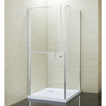 Box Doccia Disabili Fisso E Porta Sdoppiata 6mm H190cm